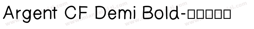 Argent CF Demi Bold字体转换